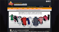 Desktop Screenshot of dominatorsportwear.com